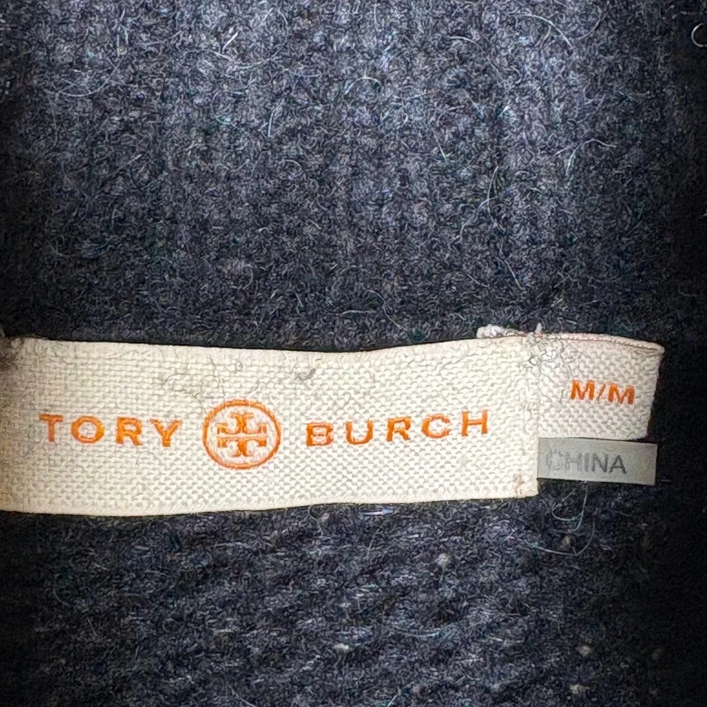 Tory Burch Jennifer Fringe Wool Alpaca Blend Sweater 33954 Womens Medium